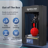MALYAN Mini Delta 3D Printer M300 - Fully Assembled FDM 3D Printers for Kids and Beginners, Free Sample PLA Filament and MicroSD Card Preloaded with Printable 3D Models, Printing Size 110x110 mm MALYAN