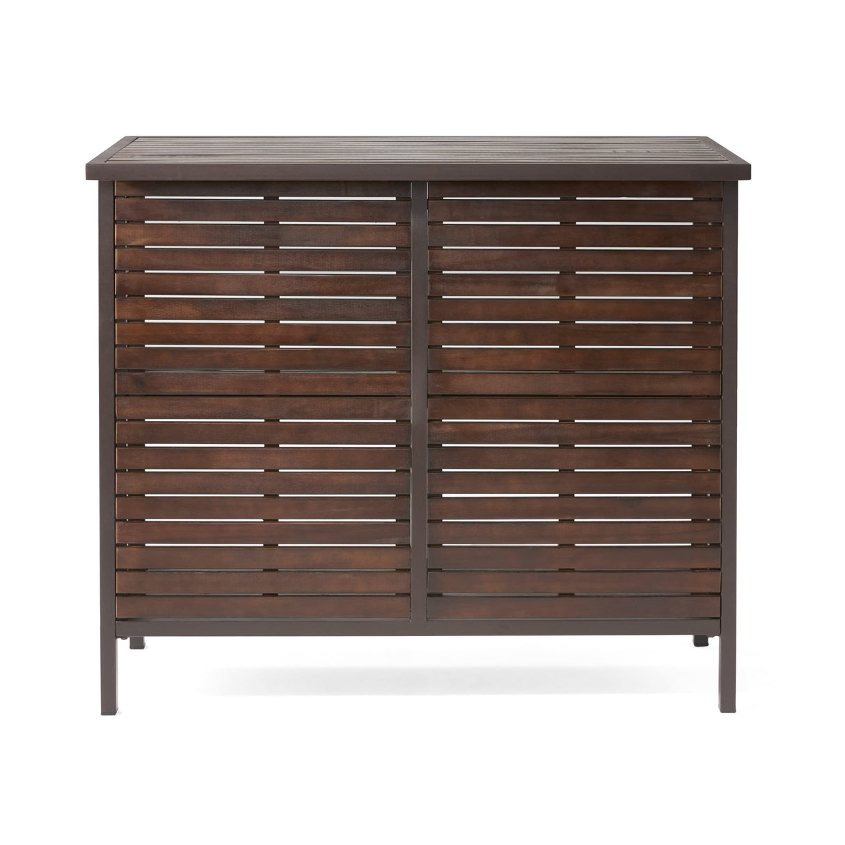 Christopher Knight Home Milos Acacia Bar Table, Dark Brown / Rustic Metal Christopher Knight Home