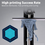 ELEGOO Standard 2.0 Photopolymer Resin 2000g Grey, Rapid Precise Printing Resin 405nm LCD UV-Curing for LCD/DLP/MSLA 3D Printer ELEGOO