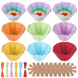 FREEBLOSS 9 Set Woven Basket Kit Woven Easter Basket Kit DIY Woven Basket Set Wicker Basket Kit for Beginners Basket Making Kit with Basket Weaving Supplies Basket Weaving Kits FREEBLOSS