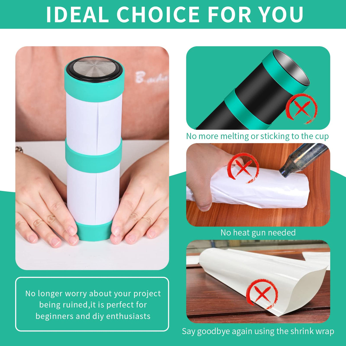 Silicone Bands for Sublimation Tumbler, 30Pcs Elastic Sublimation Paper Holder Sublimation Silicone Rubber Bands Prevent Ghosting Sublimation Tight-Fitting Heat-Resistant for Sublimation Accessories AMDAILY