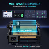 LONGER Laser Engraver Ray5 10W, 60W DIY Laser Cutter and Laser Engraving Machine with 3.5" Touch Screen,0.06mm Laser Spot 10000mm/min, Offline Usage CNC Laser Engravers for Wood Metal Acrylic Glass Longer