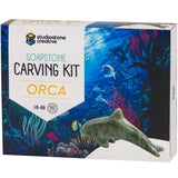 STUDIOSTONE CREATIVE DIY Arts & Crafts Carving Kit Kids Adults Orca Sculpture Soapstone STUDIOSTONE CREATIVE