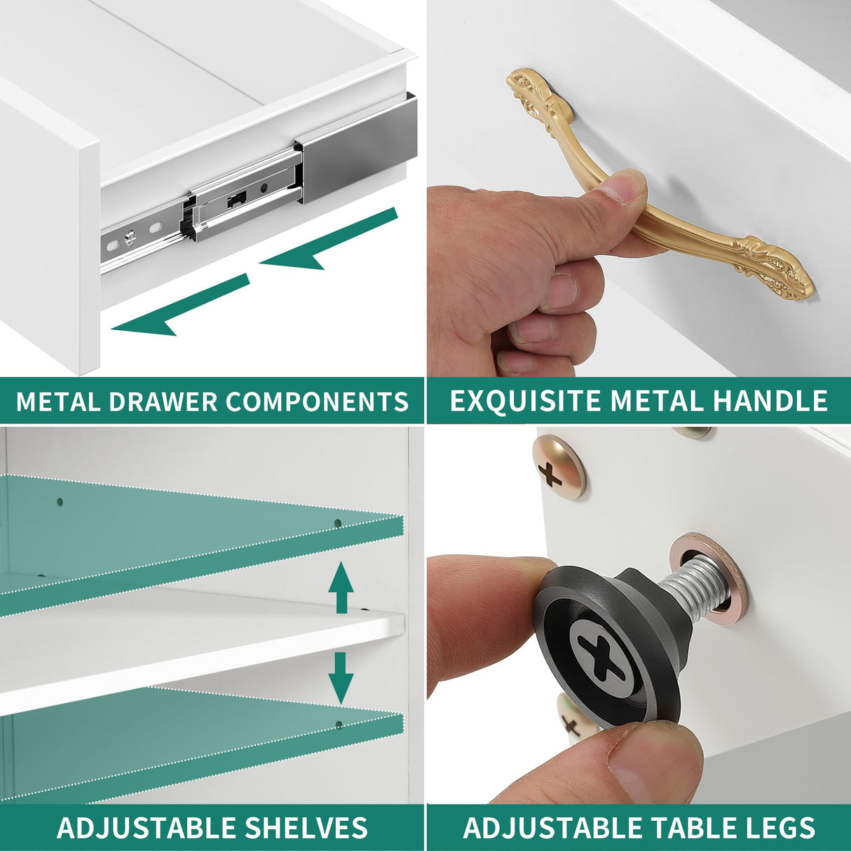 YITAHOME 62" Kitchen Pantry Cabinet, Metal Storage Cabinets with Adjustable Shelves, Farmhouse Pantry Organizer with Door and Drawer for Dining Living Room, White YITAHOME