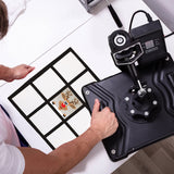 Sublimation Blank Panel Pillow Case 16 x 16 Inches DIY Polyester Cushion Cover 9 Photo Panel Throw Pillowcase for Printing Sofa Couch No Pillow Insert (6) Sieral