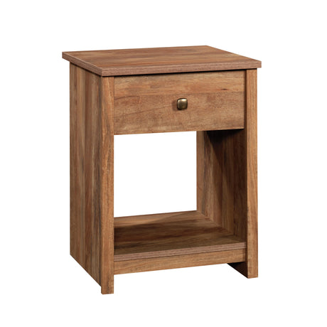Sauder River Ranch Night Stand with Drawer, Farmhouse Nightstand, Sindoori Mango Finish Sauder