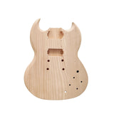 DBL DIY Electric Guitar Kits,SG Style 6 String Right Handed with Mahogany Body Rosewood Fingerboard Alloy Hardware,Build Your Own Guitar DBL
