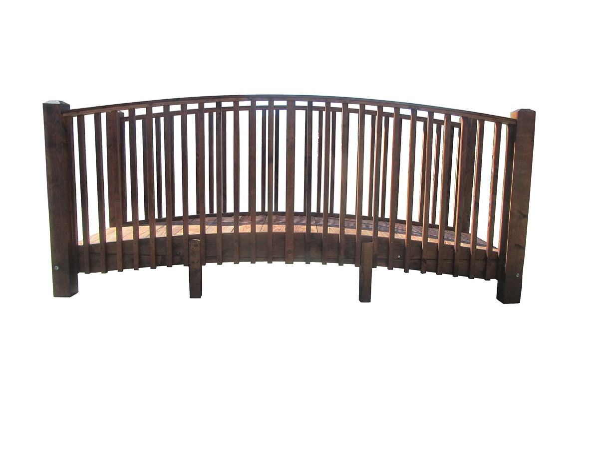 SamsGazebos Commercial Grade Garden Bridge with High Rails 12 ft SamsGazebos