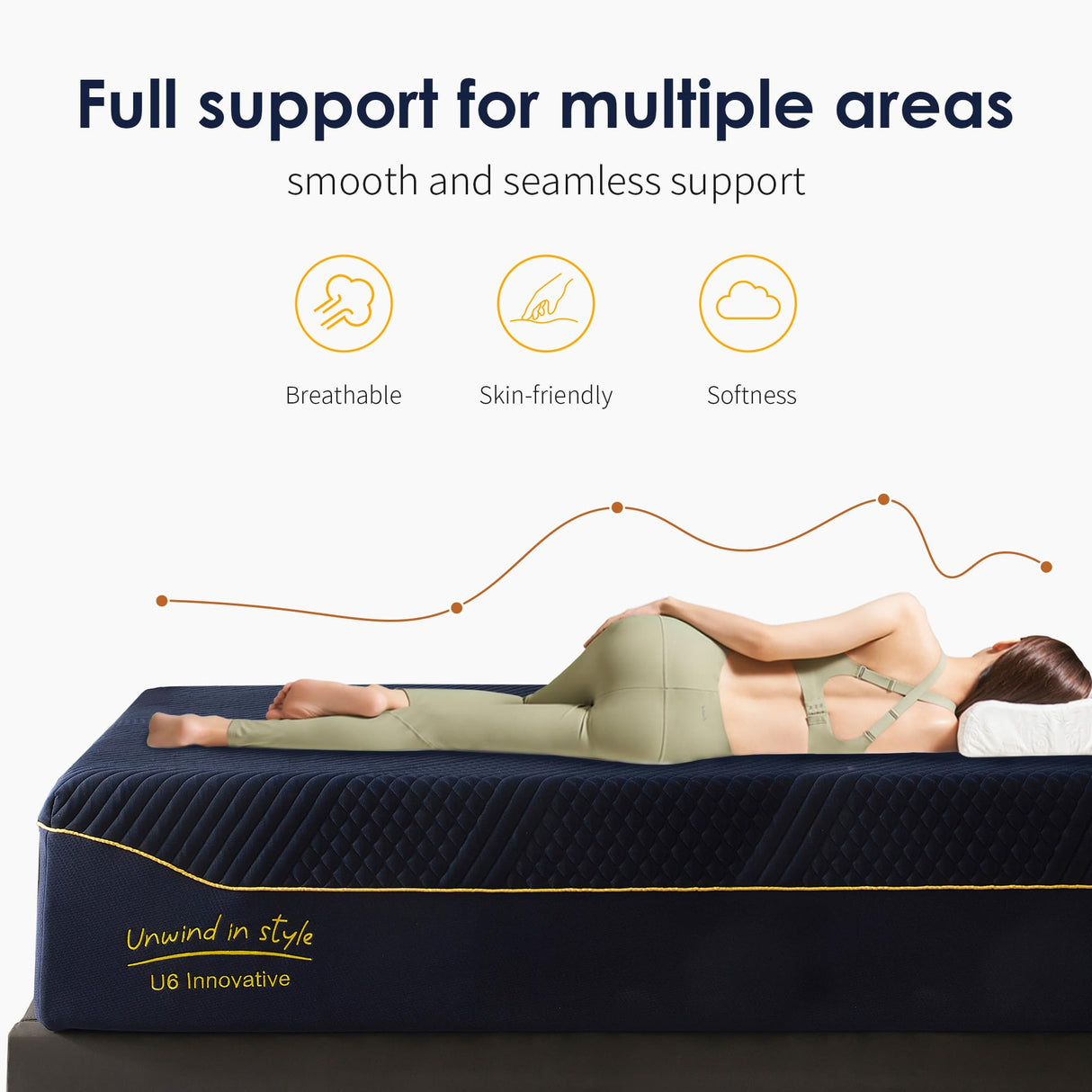 Schow Life Gel-Infused Memory Foam 14 Inch Mattress King Size,Medium Soft with Removable Washble Cover Cooling Gel Bed in a Box,CertiPUR-US Certified,80"X76"X14" Navy Blue Schow Life