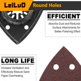 LEILUO 116 Pcs Multitool Blade Kits Cutting and Sandpaper Oscillating Tool Accessories Universal Oscillating Saw Blades with Storage Bag Compatible with DeWalt Makita Dremel and More LEILUO