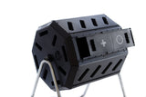 FCMP Outdoor IM4000 Dual Chamber Tumbling Composter Canadian-Made, 100% Recycled Resin - Outdoor Rotating Compost Tumbler Bin for Garden, Kitchen, and Yard Waste, Black (37 Gallon) FCMP Outdoor
