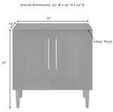 Crosley Furniture Everett Storage Cabinet and Record Player Stand with Vinyl Records Holder, Mahogany Crosley Furniture