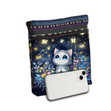 ARTopet DIY Diamond Art Painting Canvas Crossbody Bag Black Ethnic Minority Shoulder Purses Beach Bag Special Shaped Crystal by Numbers Mosaic Kits for Women-Cat ARTopet