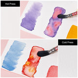 Paul Rubens Watercolor Paper, Cold Press Watercolor Journal,50% Cotton 140 lb/300gsm 20 Sheets 5.2’’ x 3.8’’ Travel Art Journal for Beginners and Artists Paul Rubens