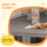 PawHut Corner Dog Crate Furniture, End Table Dog Kennel Furniture with Cushion, Pet Crate for Large-Sized Dog Indoor Use, Walnut Brown PawHut