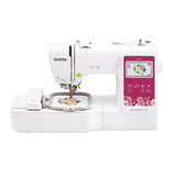 Brother PE545 Embroidery Machine, Wireless LAN Connected, 135 Built-in Designs, 4" x 4" Hoop Area, Large 3.7" LCD Touchscreen, USB Port, 10 Font Styles Brother