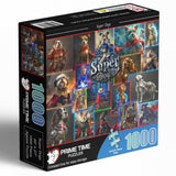 Funny Superhero Dog Puzzle - 1000 Piece Collage Jigsaw Puzzle - Precision Cut Vibrant, Glare-Free Imagery | Great for Adults & Kids - Cute and Colorful Puzzle for Family Game Nights (Super Dogs) Prime TIme Puzzles