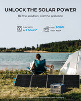 BLUETTI Portable Power Station EB3A, 268Wh LiFePO4 Battery Backup w/ 2 600W (1200W Surge) AC Outlets, Recharge from 0-80% in 30 Min., Solar Generator for Outdoor Camping (Solar Panel Optional) BLUETTI