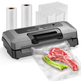 HiCOZY Vacuum Sealer, Vacuum Sealer Machine for Food, Food Sealer, 85Kpa(25.1 Hg) Full Automatic Handle Locked Design, Build-in Cutter, Compact Design With All Starter Kits, 5-Year Quality Commitment Hicozy