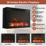 Furmax Farmhouse Fireplace TV Stand for TVs Up to 65 Inch Highboy Entertainment Center with Open Storage and Side Cabinets Rustic Media Console Table with Barn Doors for Living Room (Barnwood) Furmax