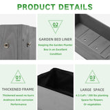 Raised Garden Bed with Legs (31x16x31''), Solid Wood Elevated Planter Box for Outdoor Wood-Natrl