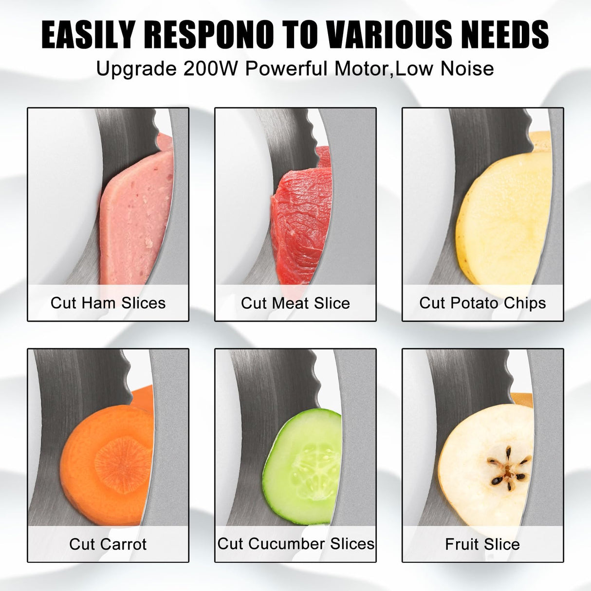 Electric Meat Slicer, 200W Meat Slicer Machine for Home Use, Deli Food Slicer, Meat Cutter Machine, Aluminum,Dishwasher Safe, Removable Blade & Food Carriage and Pusher, 7/8 Inch Adjustable Thickness CukAid