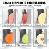 Electric Meat Slicer, 200W Meat Slicer Machine for Home Use, Deli Food Slicer, Meat Cutter Machine, Aluminum,Dishwasher Safe, Removable Blade & Food Carriage and Pusher, 7/8 Inch Adjustable Thickness CukAid