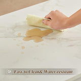 VECELO Coffee Table with 2-Tier Storage Shelf X-Frame for Living Room, Office Industrial Style,Easy Assembly, 39 inch White Gold VECELO