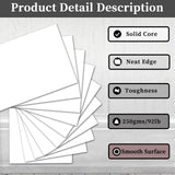 Hysiwen 50 Sheets White Card Stock 3 x 5 Inches, 250gsm/92 lb Blank Cardstock Paper for Paper Crafts or Drawing(W35) Hysiwen