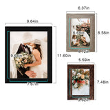 LUCKYLIFE Picture Frame Set 10-Pack, Gallery Wall Frame Collage with 8x10 5x7 4x6 Frames in 3 Different Finishes LUCKYLIFE