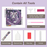 Anuver Tiger Diamond Painting Kits for Adults, 5D DIY Diamond Art Kits for Beginners, Full Drill Diamond Painting Kits for Home Wall Decor, 12x12 Inch Anuver
