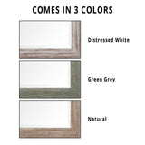 Naomi Home Farmhouse Full-Length Mirror with Wood Frame – Rustic 66"x32" Large Floor Mirror, Elegant Full Body Standing or Wall Mirror, Rustic Wood Mirror Full Length for Bedroom, Warm Grey Finish Naomi Home