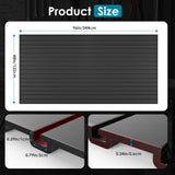 Brakki PVC Slat Wall Paneling 4x8 ft, Garage Organizer Storage System, Black Slatwall Panels for Garage Organization Product, Heavy Duty Wall Mounted Tool Storage for Home Brakki