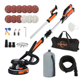 Drywall Sander, 780W Electric Drywall Sander with Vacuum Dust Collection, 1800RPM 7 Variable Speed Popcorn Ceiling Removal Tool with LED, Dustless Wall Sander CUBEWAY