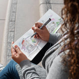 Funto Watercolor Journal, 3.5x5.5, 2 Pack, 48 Pages Each, Cold-Pressed with Inner Pocket, 110lb/230gsm, Suitable for Techniques and Mixed Media Funto