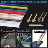 GNI Upgraded 150W LED Digital Adjustable Temperature Plastic Welder, 106PCS Welding Rods Plastic Repair Kit, 5 Tips 3 IN 1 Plastic Welder Soldering Iron Kit, Plastic Welding Kit for DIY Bumper Kayaks GNI