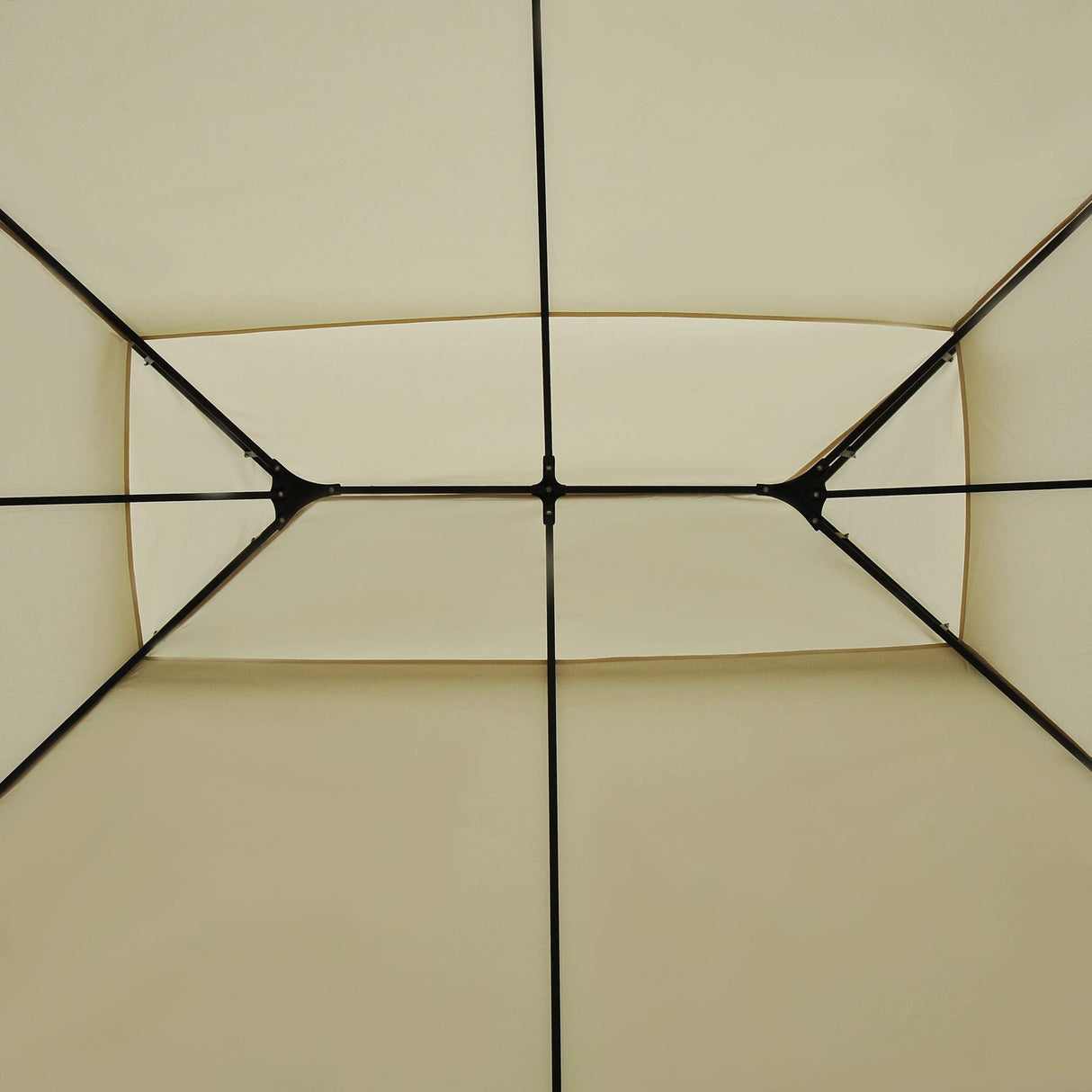 Outsunny 10' x 13' Patio Gazebo, Outdoor Gazebo Canopy Shelter with Curtains, Vented Roof, Steel Frame for Garden, Lawn, Backyard and Deck, Cream White Outsunny