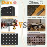 FZK Peg Board, 82PCS Metal Pegboard Wall Organizer Kit. Heavy Duty Pegboard, Peg Boards, Pegboard for Walls, Black Pegboard for Garage Craft Room Workbench Office Kitchen Tool Organization, 36 * 24 FZK