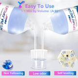 JINH Epoxy Resin 2 Gallon, Upgraded Crystal Clear Epoxy Kit UV Resistant No Bubble Self Leveling, 1 Gallon Resin and 1 Gallon Hardener Kit for DIY Art, Jewelry, Resin Art, Molds, Countertops JINH