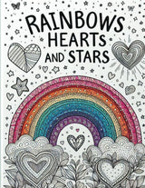 Rainbows, Hearts, and Stars Coloring Book (Coloring Book Collection) Majosta