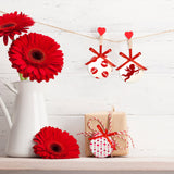 Sublimation Ceramic Ornaments 2.75 Inch Round White Ceramic Christmas Ornaments DIY Blank Hanging Ornaments Ceramic Personalized Tree Ornaments with Red Satin Ribbon (10 Pieces) Patelai