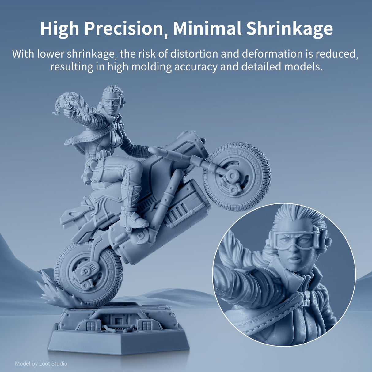 ANYCUBIC Water Washable ABS-Like 3D Printer Resin, High Toughness and Durability, High Precision and Easy to Post-Process, Low Odor, Wide Compatibility (Black+Black, 2kg) ANYCUBIC