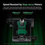 Creality Hi Combo Multicolor 3D Printer with CFS, 500mm/s High Speed Printing,Full-auto Leveling, Automatic Filament Reading, Fully Assemble, Silent Mode 3D Printers 10.24×10.24×11.81 inch Creality