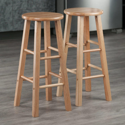 Winsome Wood Element Bar Stools, 2-Pc Set, Natural, 29 - WoodArtSupply