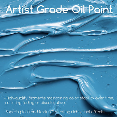 MEEDEN Artist Oil Paint Set - 24 Colors x 170ml/5.7oz Tubes - Art Supplies for Canvas Painting MEEDEN