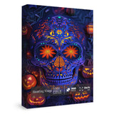 Halloween Horror Skull Puzzle for Adults 1000 Pieces, Holiday Flower Skeleton Jigsaw Puzzle, Pumpkin Ghost Spider Puzzle BBOLDIN