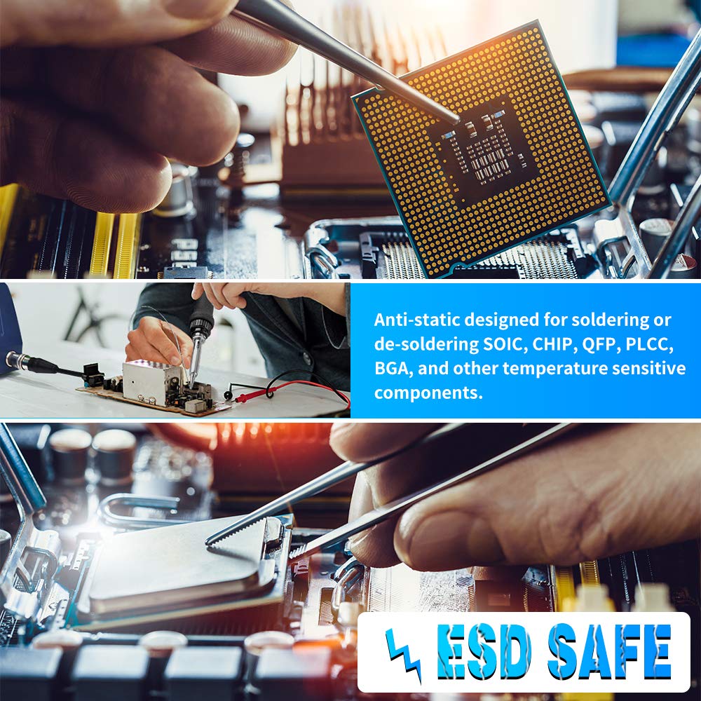 TOAUTO DS882 Soldering Station, 2 in 1 Soldering Iron Hot Air Gun Rework Station Kit with LCD Display,°F /°C, Cool/Hot Air Conversion, Auto Standby & Sleep, Temperature Memory & Lock & Correction TOAUTO