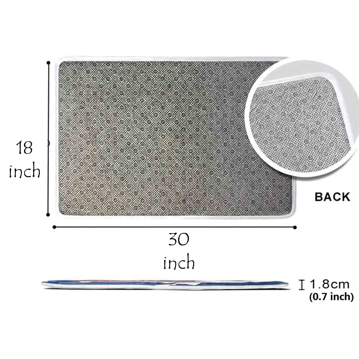 ZMvise Sublimation Blanks Door Mats 30 x 18 Inch Polyester Heat Transfer Welcome Mat Non Slip Mats for Home Bedroom Bathroom Decoration Set of 6 ZMvise