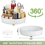 Bathroom Organizers and Storage - Rotating Makeup Organizer Tray for Perfume,Skincare,Cosmetics and Bathroom Storage,Lazy Susan Organizer,White 7 code