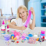 Large Party Slime Kit for Girls and Boys, Max Party Favors Slime Making Kit to Make Butter Cloud and Foam Slime, Stress Relief Toys, DIY Slime Supplies for Girls and Boys sloueasy